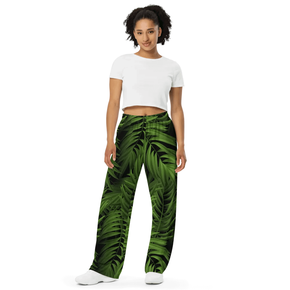 Lush Leaf Unisex Wide-Leg Pants product image (9)