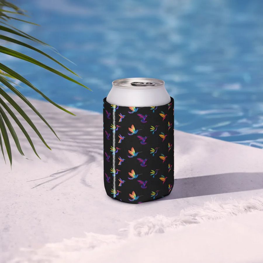 Vibrant Hummingbird Coozie Can Cooler product image (8)
