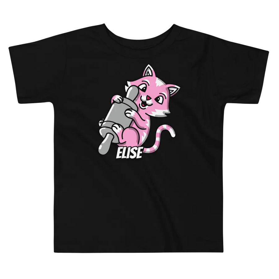Cheerful Cat Rolling Pin Toddler T-Shirt product image (6)
