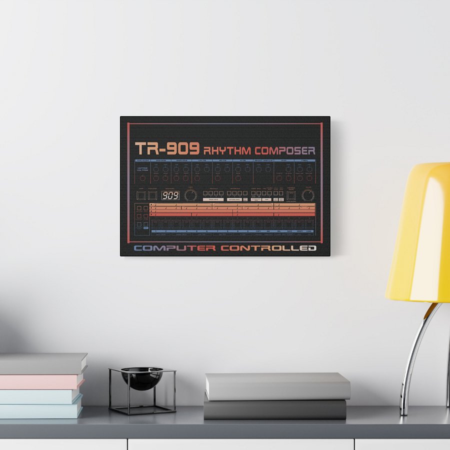 TR-909 - Canvas Artwork (Roland 909 Rhythm Composer Drum Machine) by Vintage Voltage product image (3)