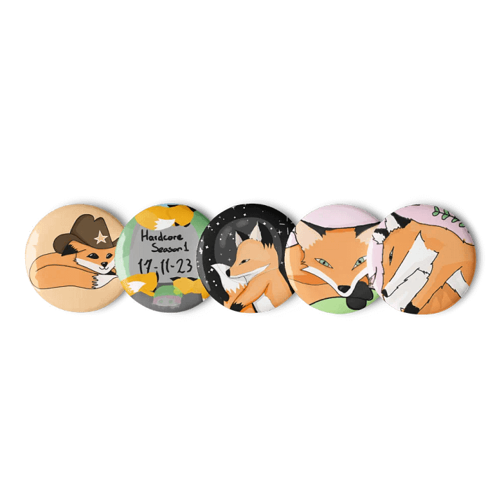 Fox Pins Button Set product image (3)