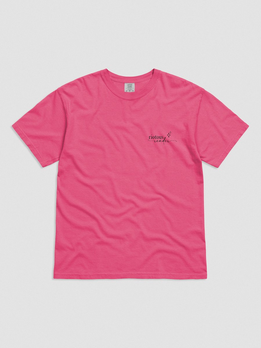 Riotous Reader Embroidered Tee (Light) product image (1)