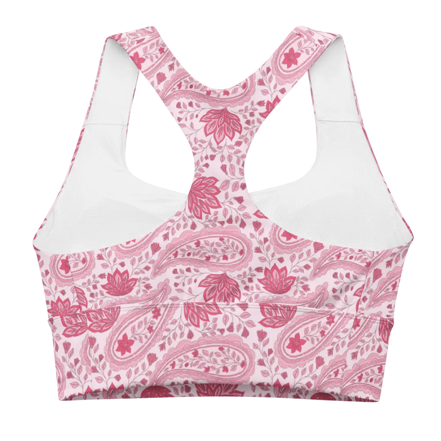 Rosewater Paisley | Recycled Longline Sports Bra product image (6)