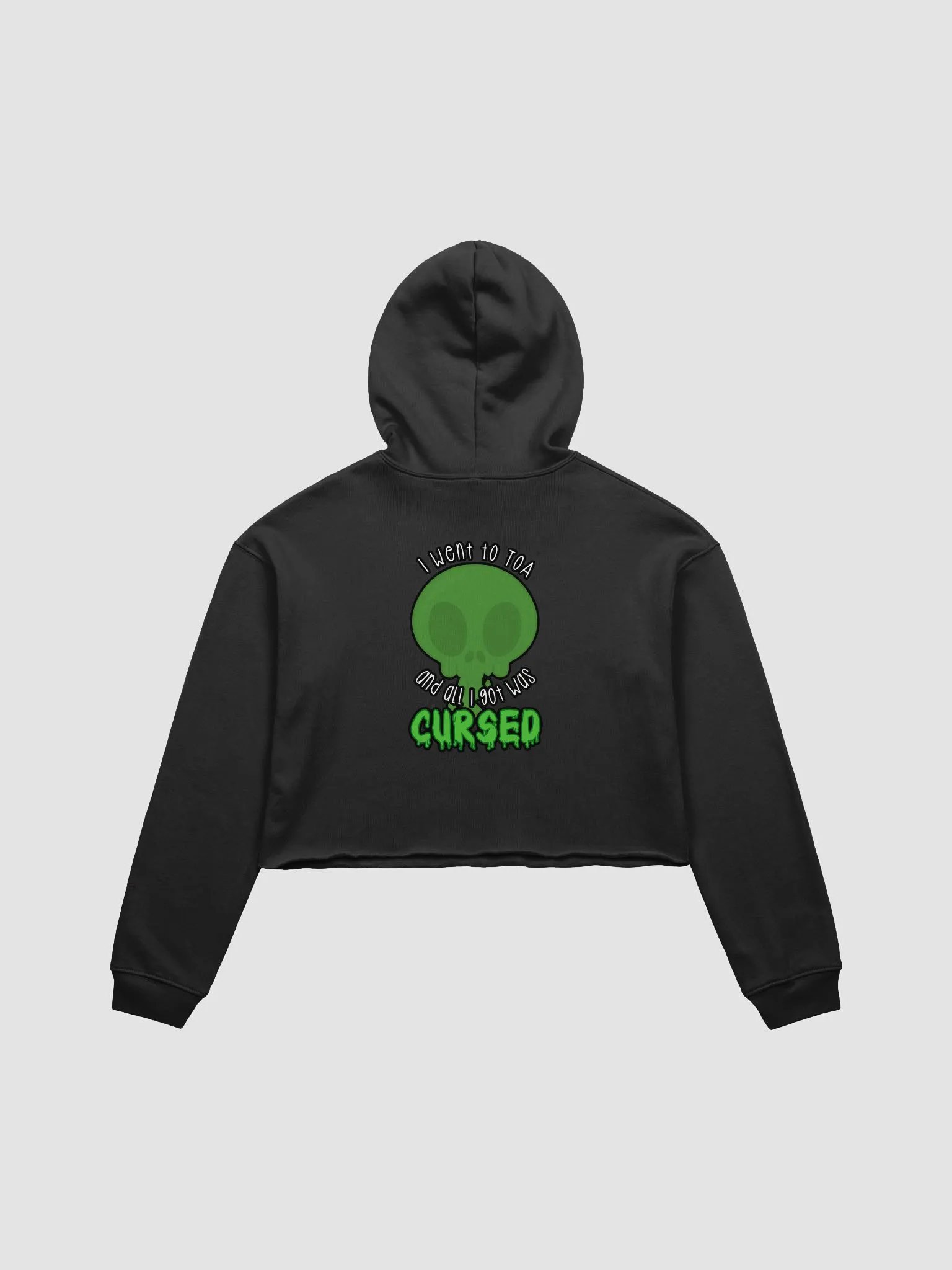 All I Got Was Cursed - Hunter - Crop Hoodie product image (3)