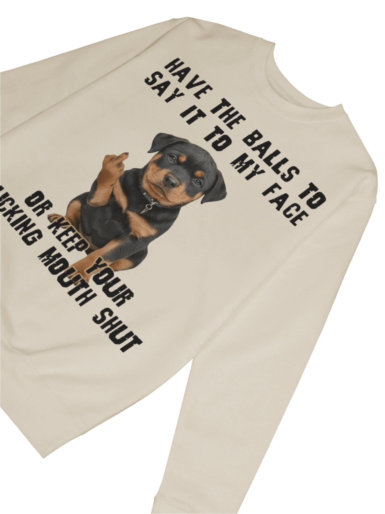 Say it to my face Rottweiler - Sweatshirt product image (6)