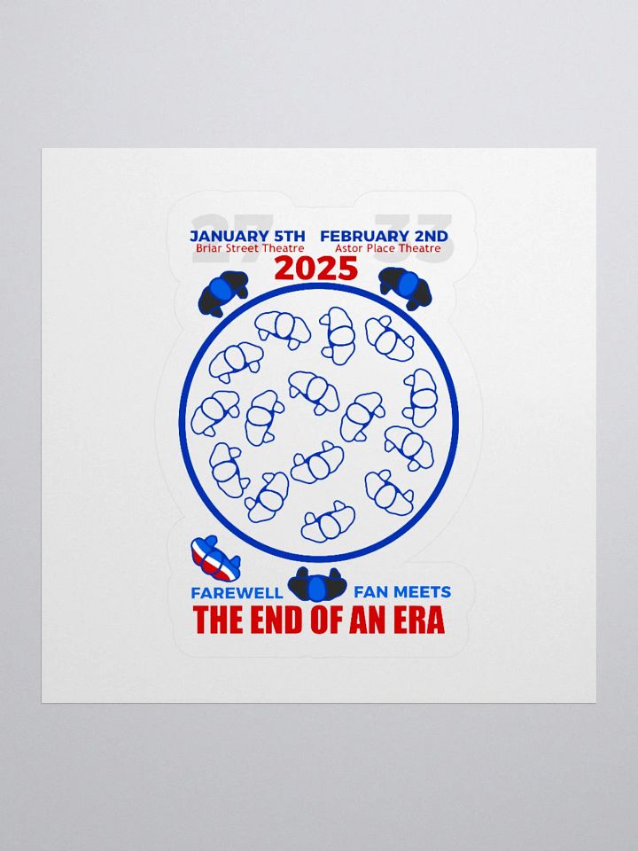Blue Man Group's Farewell to An Era Fan Kiss Cut Sticker product image (1)
