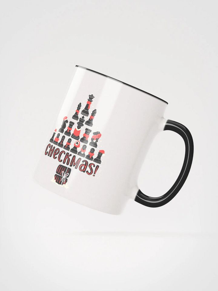 Ceramic Mug Festive Checkmate Chess - black pieces product image (2)