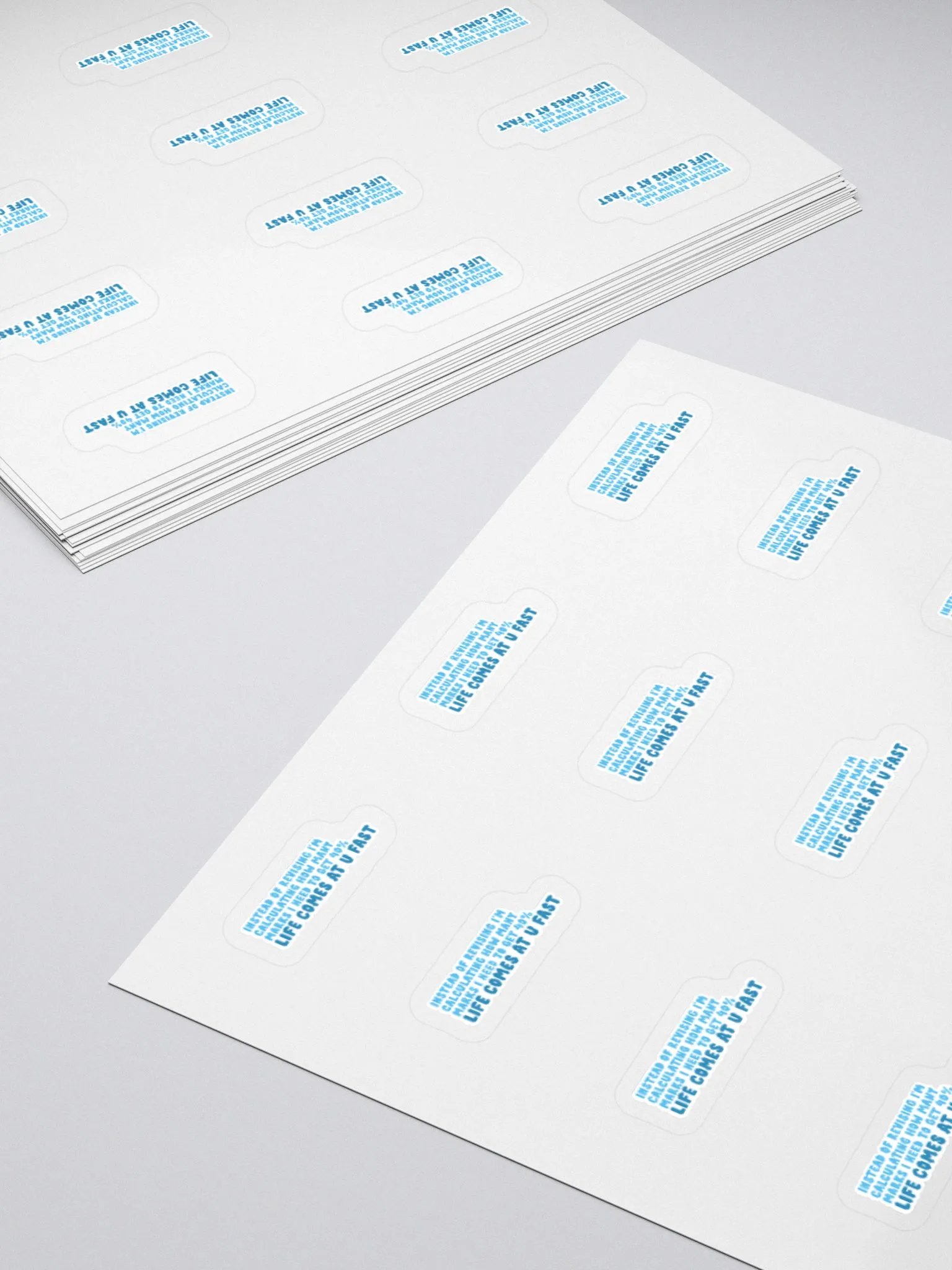 Life Come At You Fast Sticker (SMALL Sheet) product image (4)