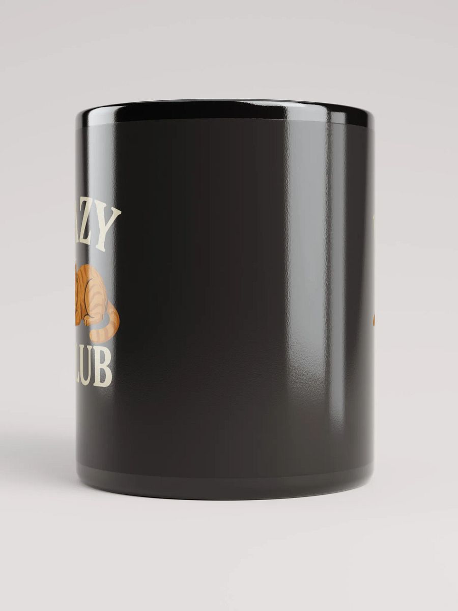 Lazy Club Black Glossy Mug product image (10)