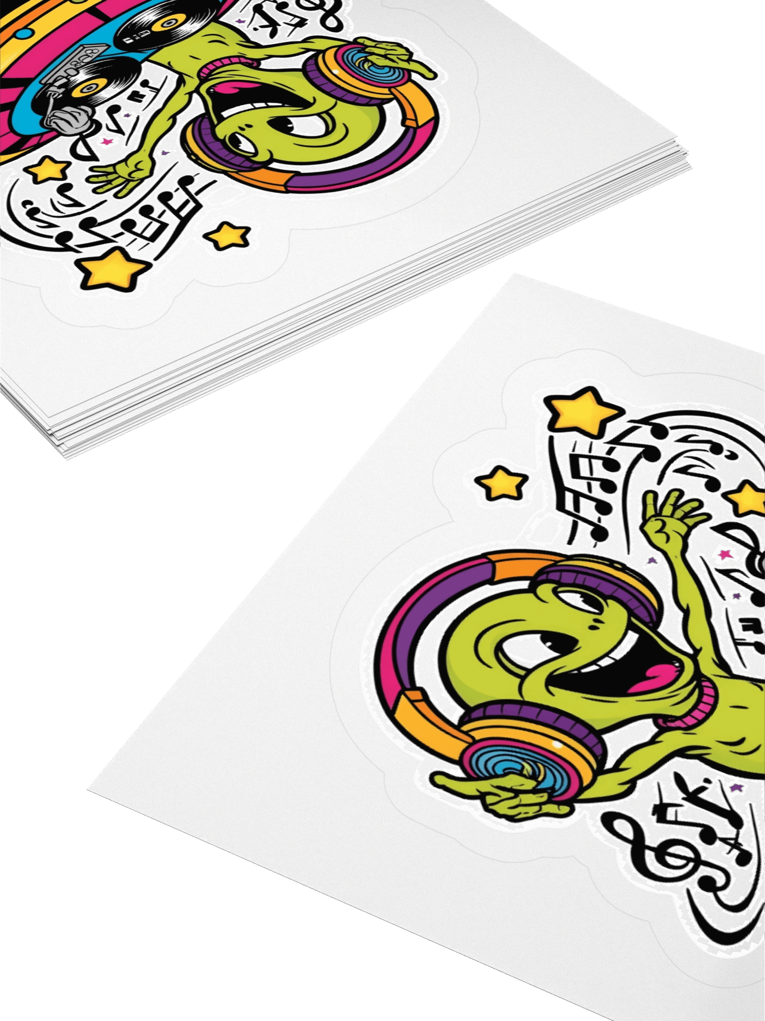 Alien DJ Groove Kiss-Cut Stickers product image (4)