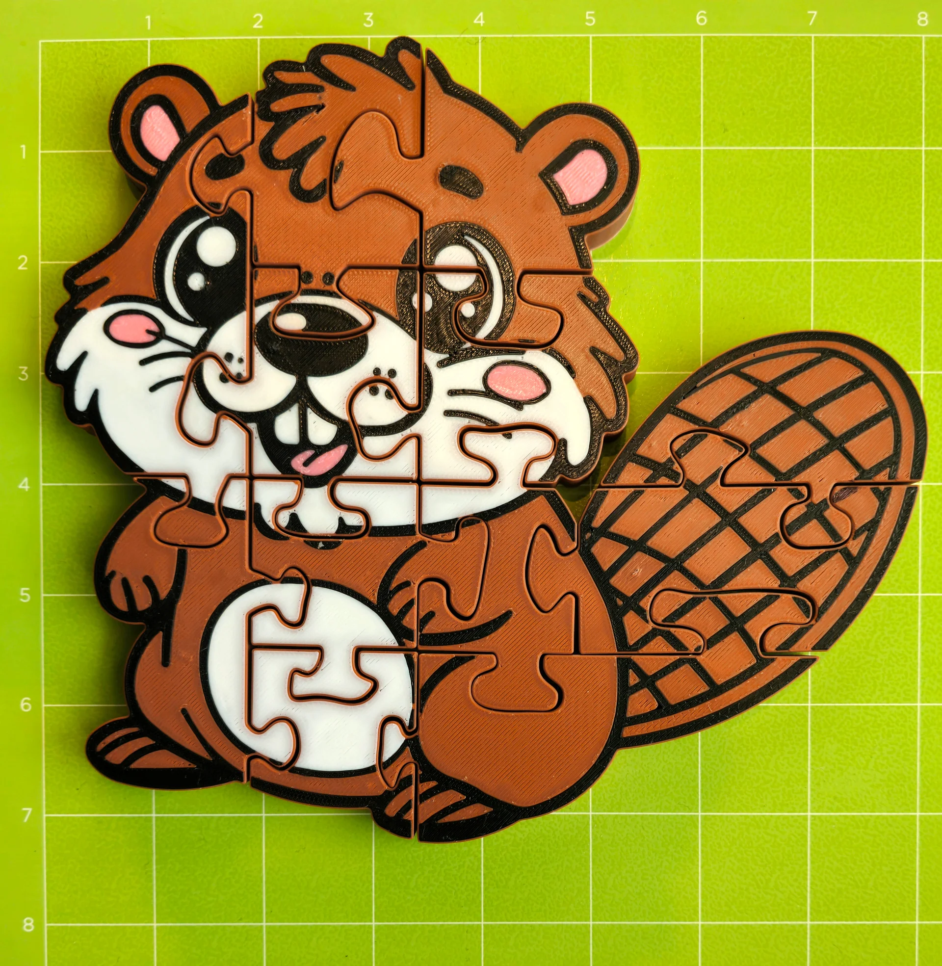 Beaver 3D Printed Puzzle – A Hands-On Interactive Experience! product image (4)