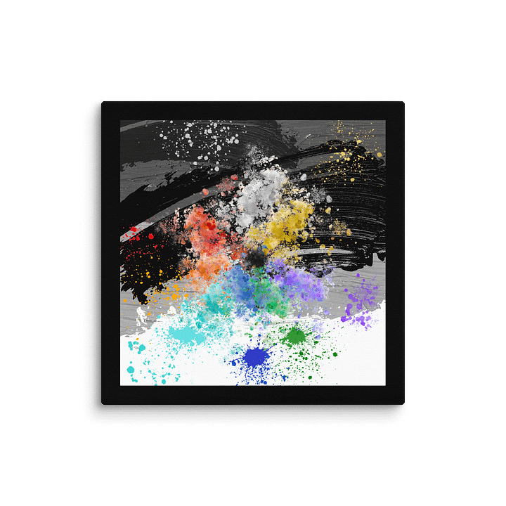 Palette Burst Canvas Collection #2 (Black Background) product image (1)