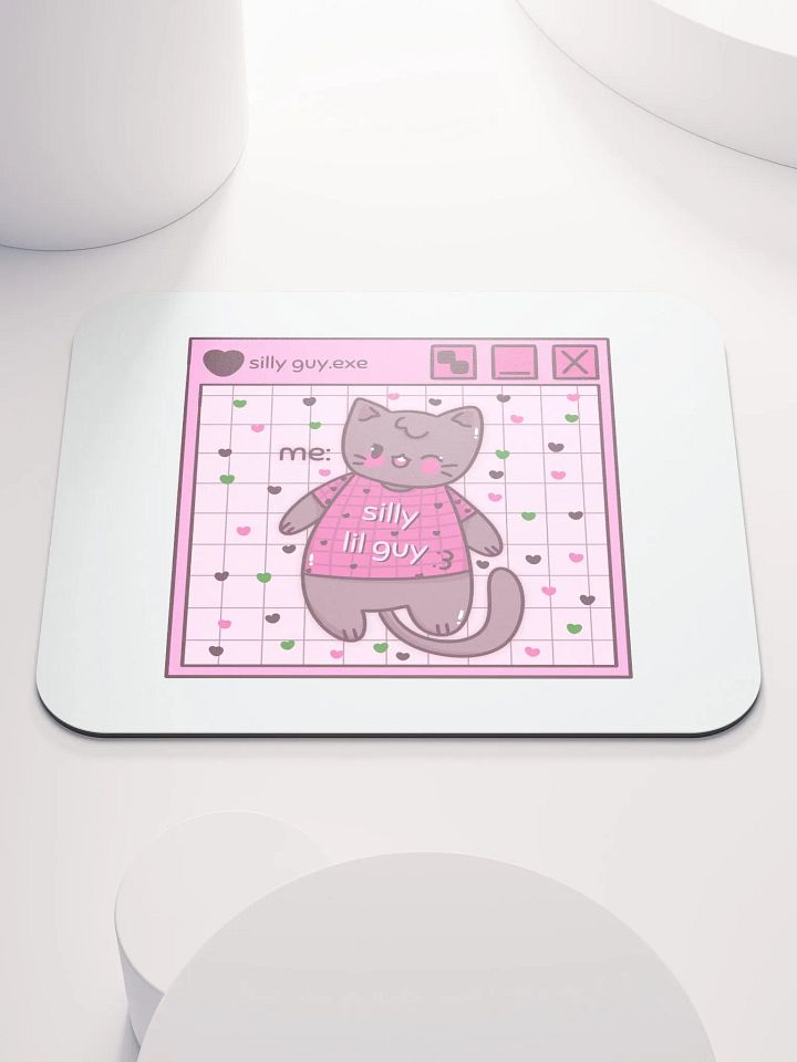 Silly Lil Guy Pink Mouse Mat product image (2)