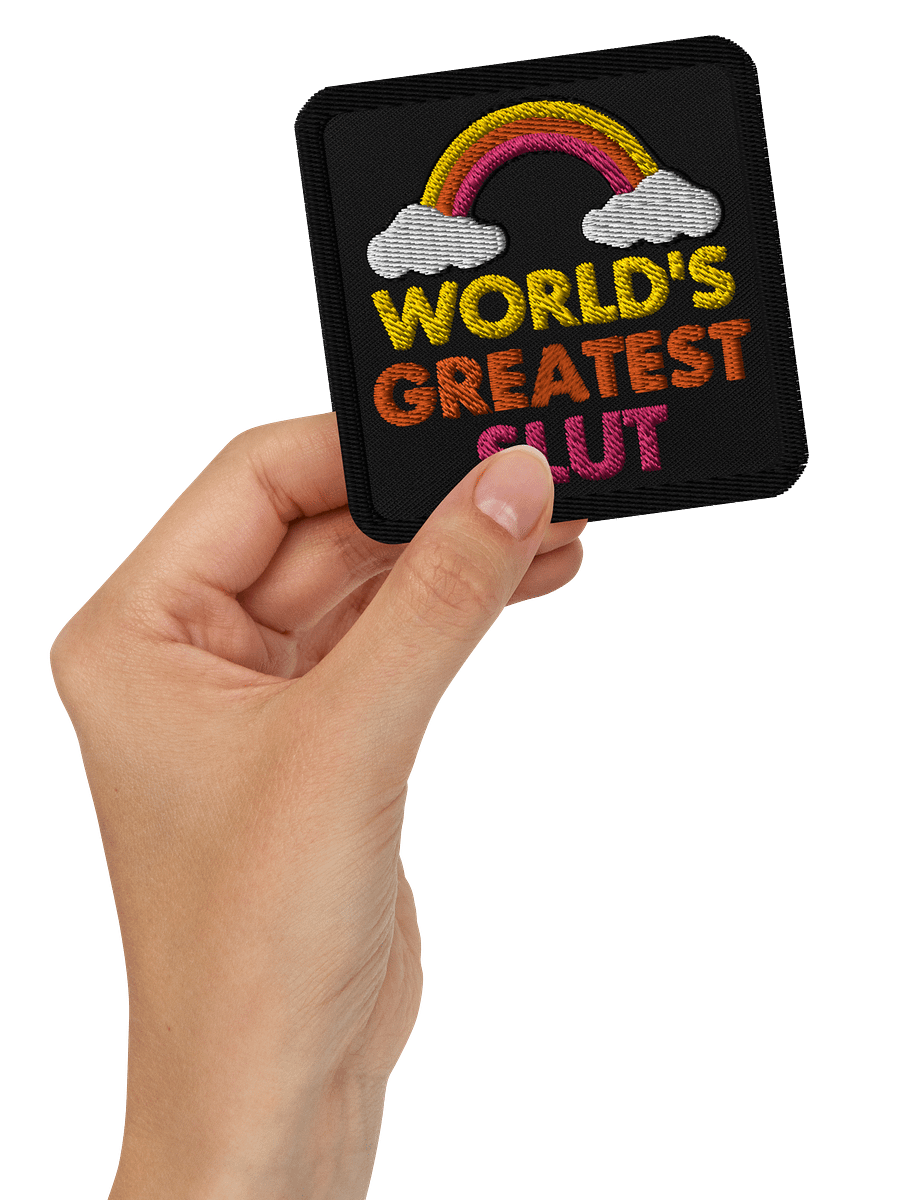 World's Greatest Slut 3 inch patch product image (3)