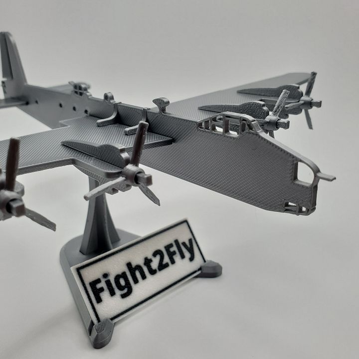 Short Stirling Aircraft Model Kit - .3MF product image (1)