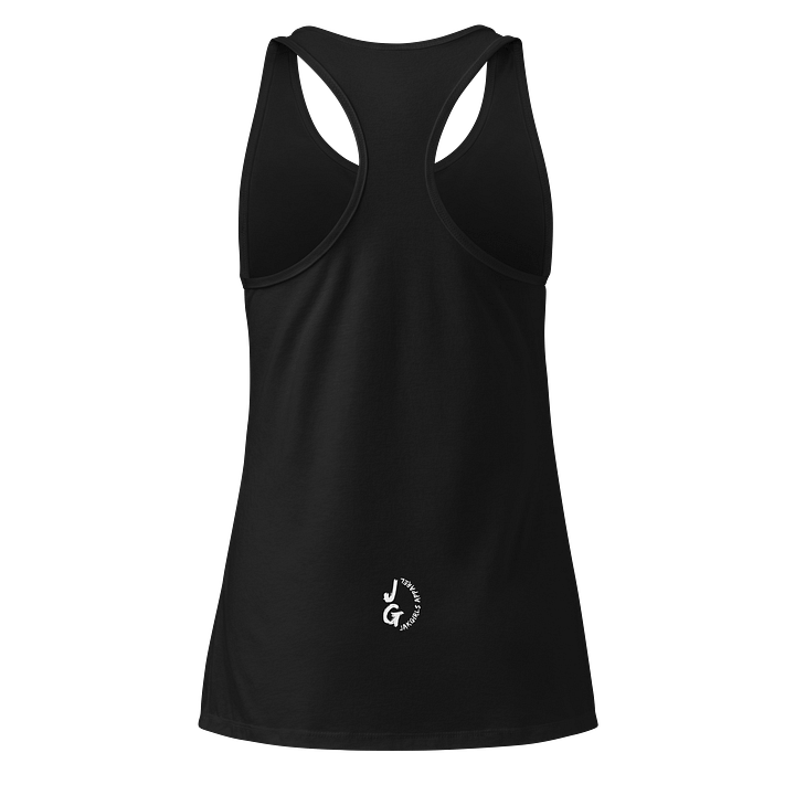 Womens Abstract Floral Racerback Tank (white logo) product image (2)