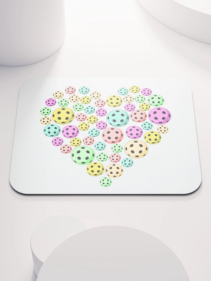 Heart Pickleball Colored Mouse Pad product image (2)
