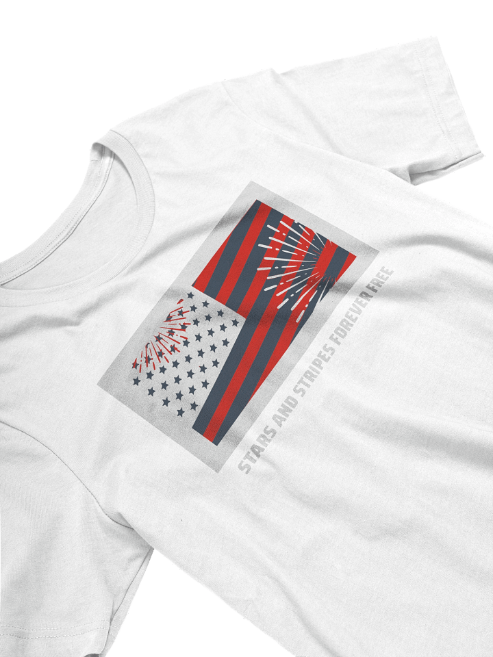 Patriotic Stars & Stripes Fireworks T-Shirt product image (72)