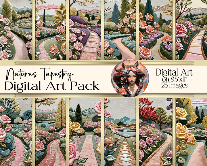 Nature's Tapestry Digital Art product image (1)