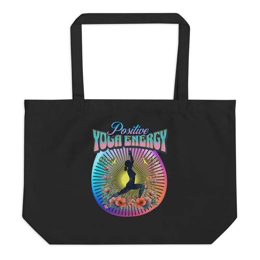 Positive Yoga Energy Organic Tote Bag product image (1)