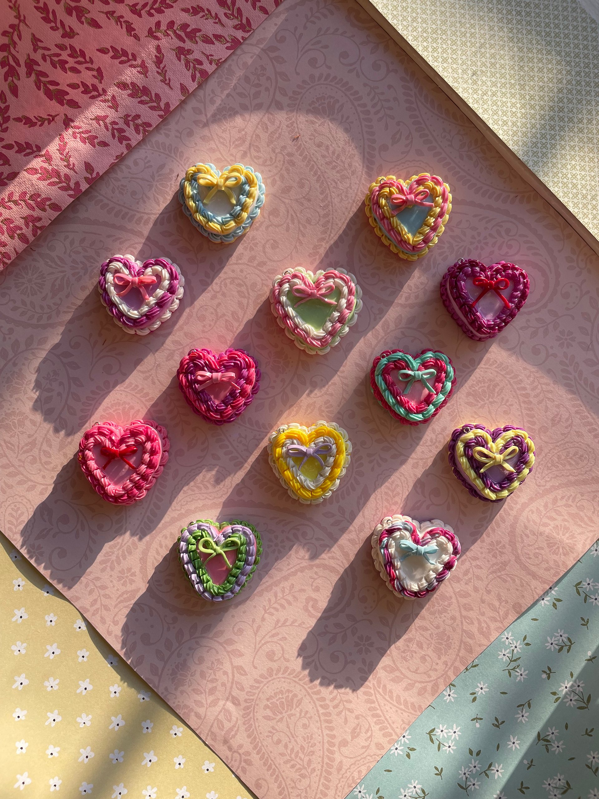 Darling Delight - Coquette Heart Cake Keychain product image (5)