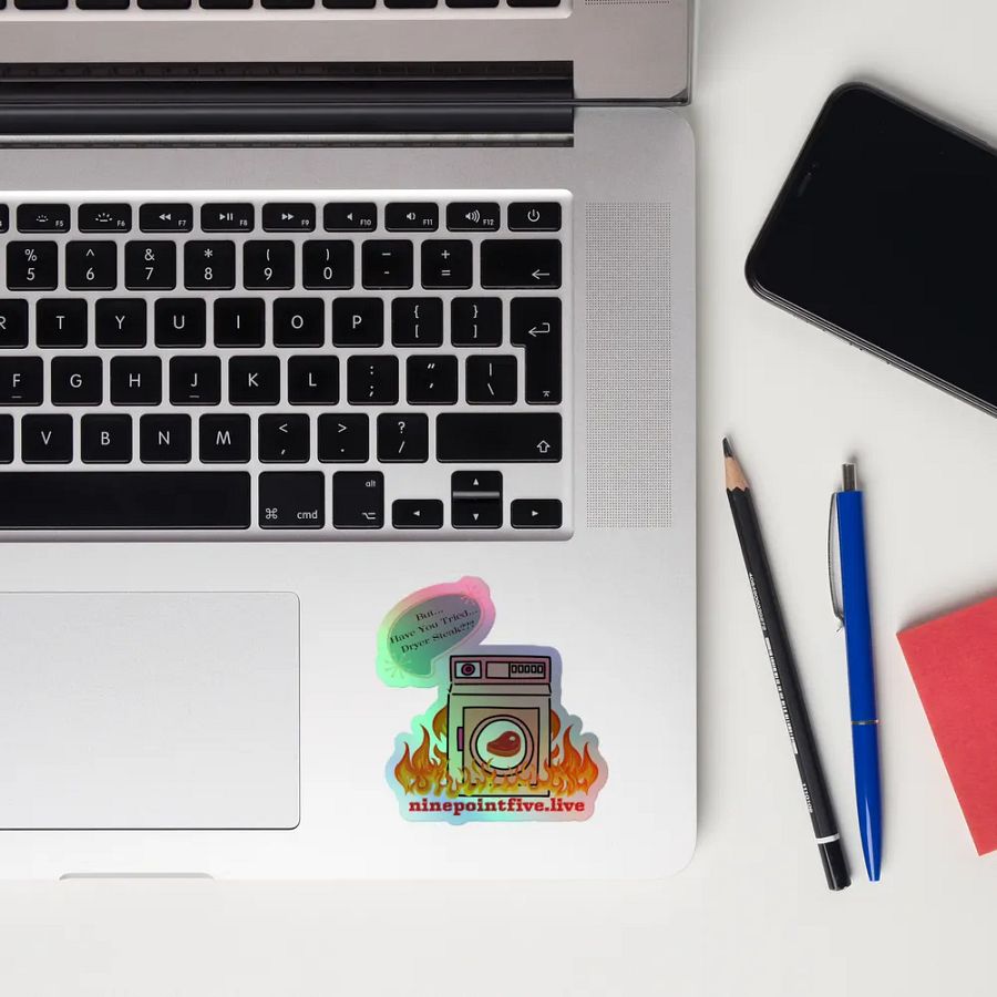 Holographic Steak In The Dryer Sticker product image (10)