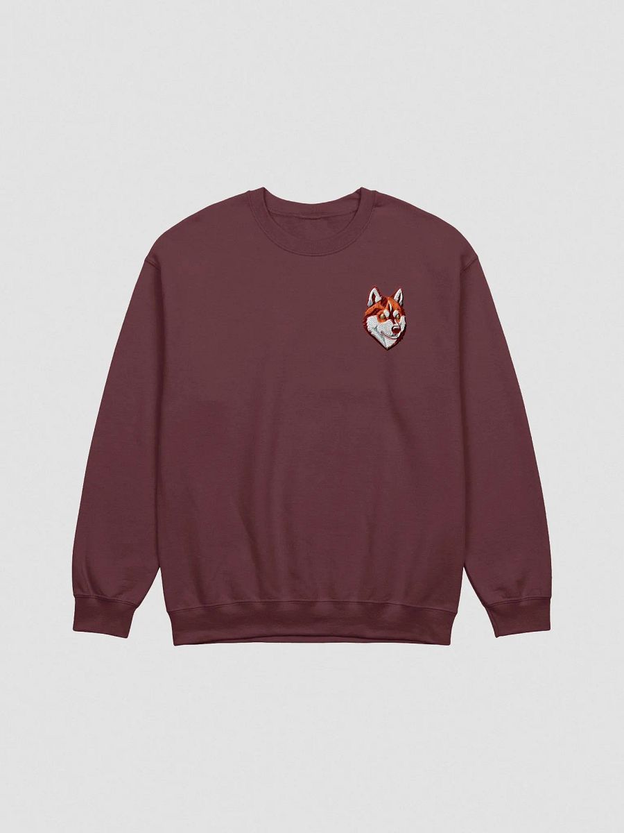 Cute Red Siberian Husky Embroidered Graphic Crewneck product image (10)