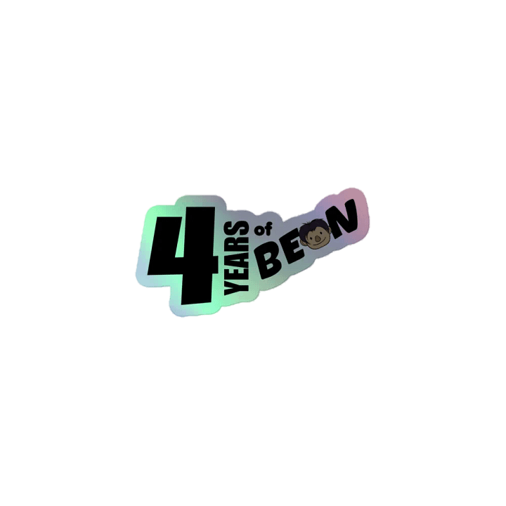 4-Year Anniversary Shiny Sticker product image (1)