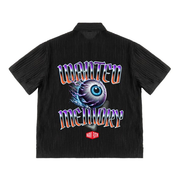 WANTED MEMORY®/NARVI FLOTIN® CORD GRAPHIC BUTTON UP product image (2)