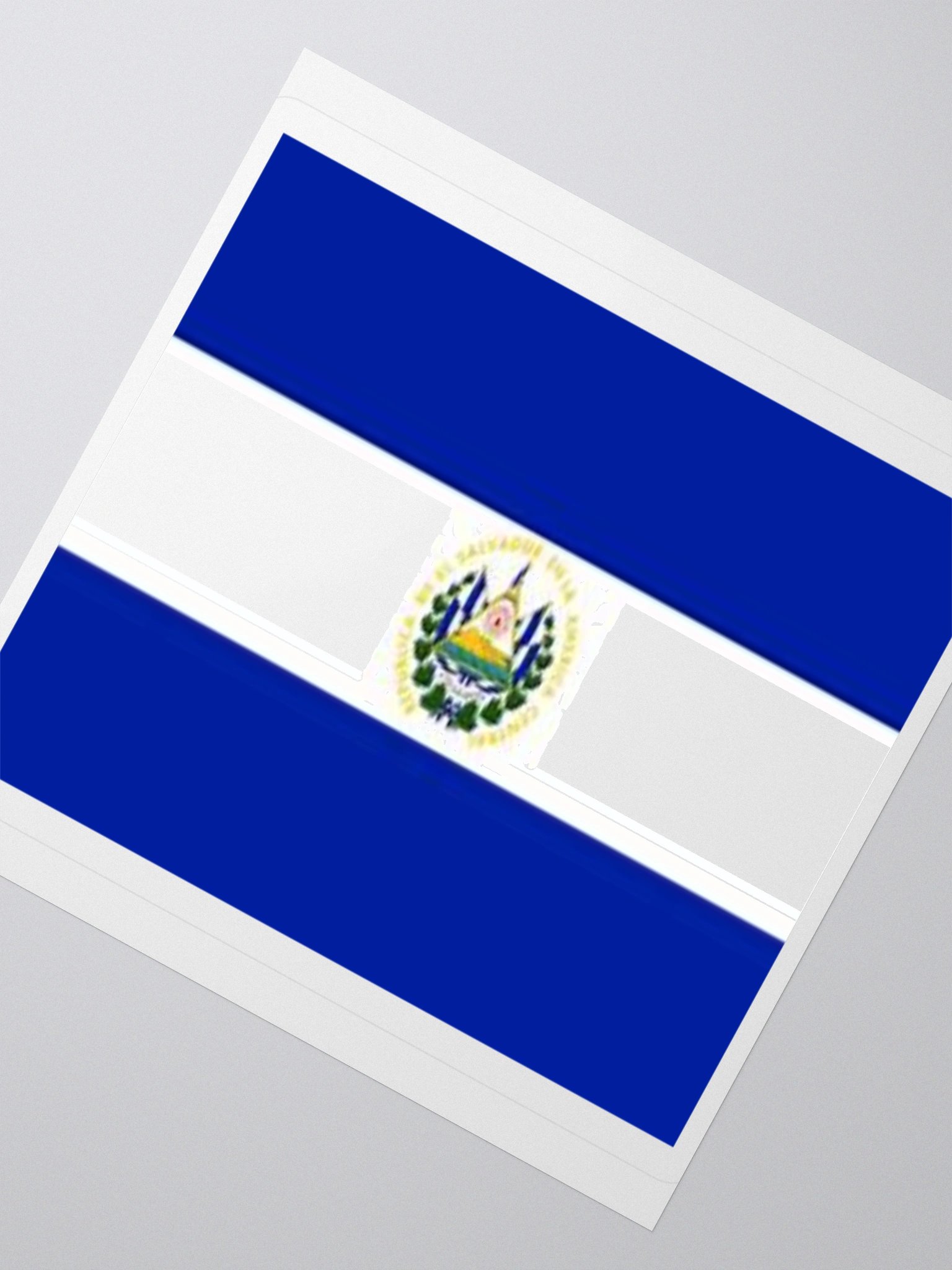 El Salvador Flag Sticker | Coat of Arms Design | Durable Vinyl | 3 Sizes product image (5)