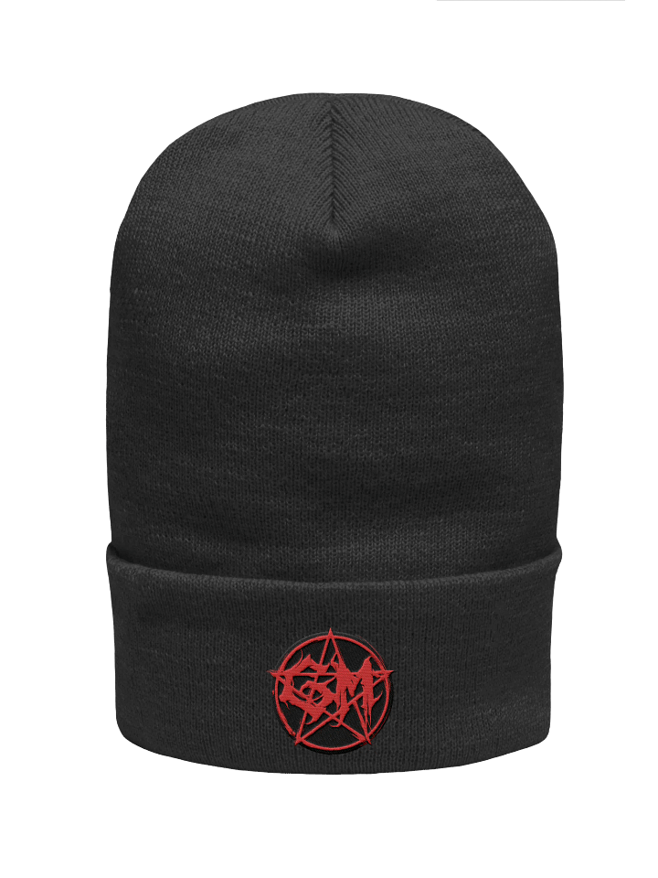 Ghouls Merch Pentagram Embroidered Beanie product image (1)