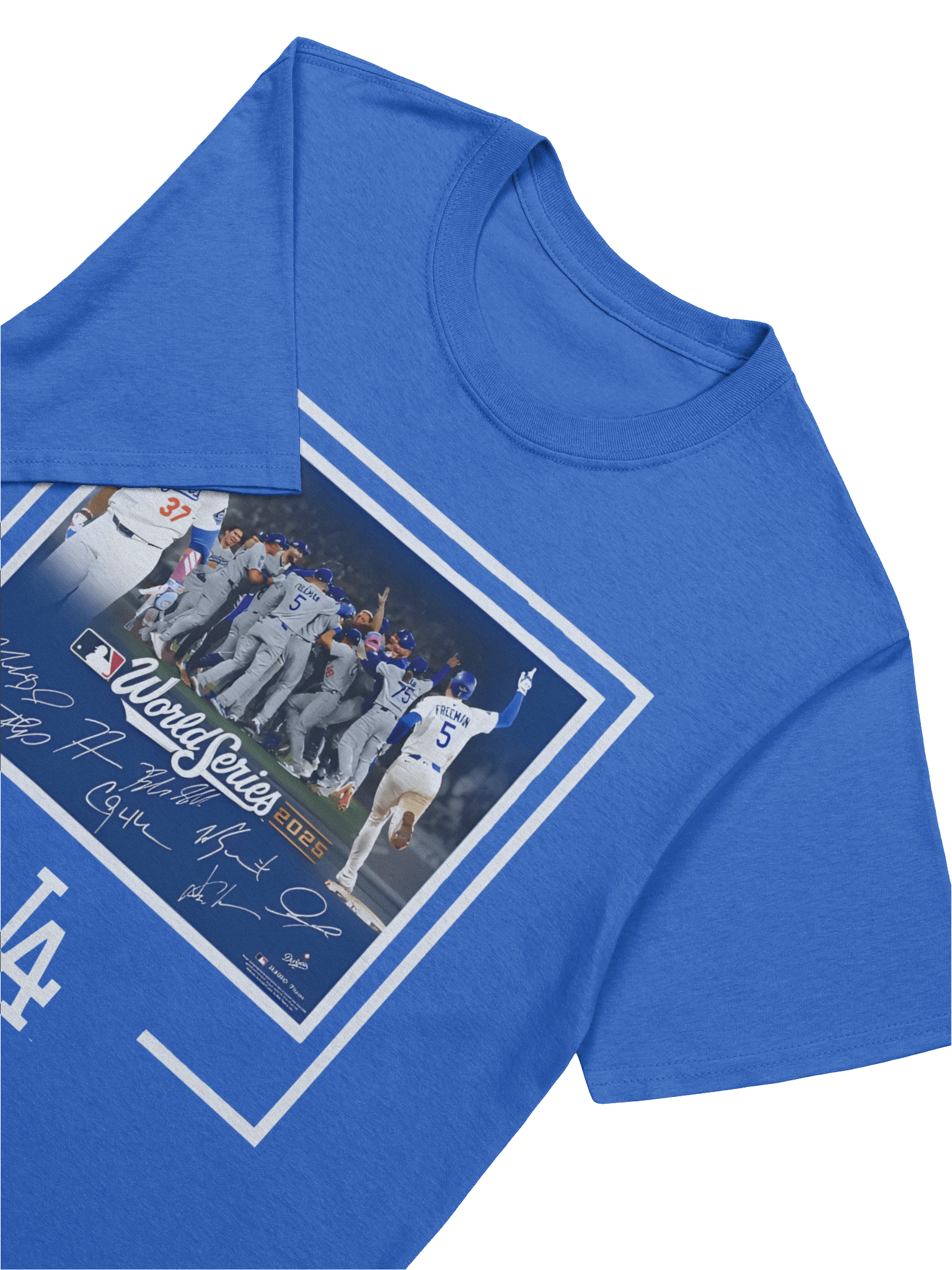 Dodgers Autographed World Series Signatures T-Shirt product image (61)