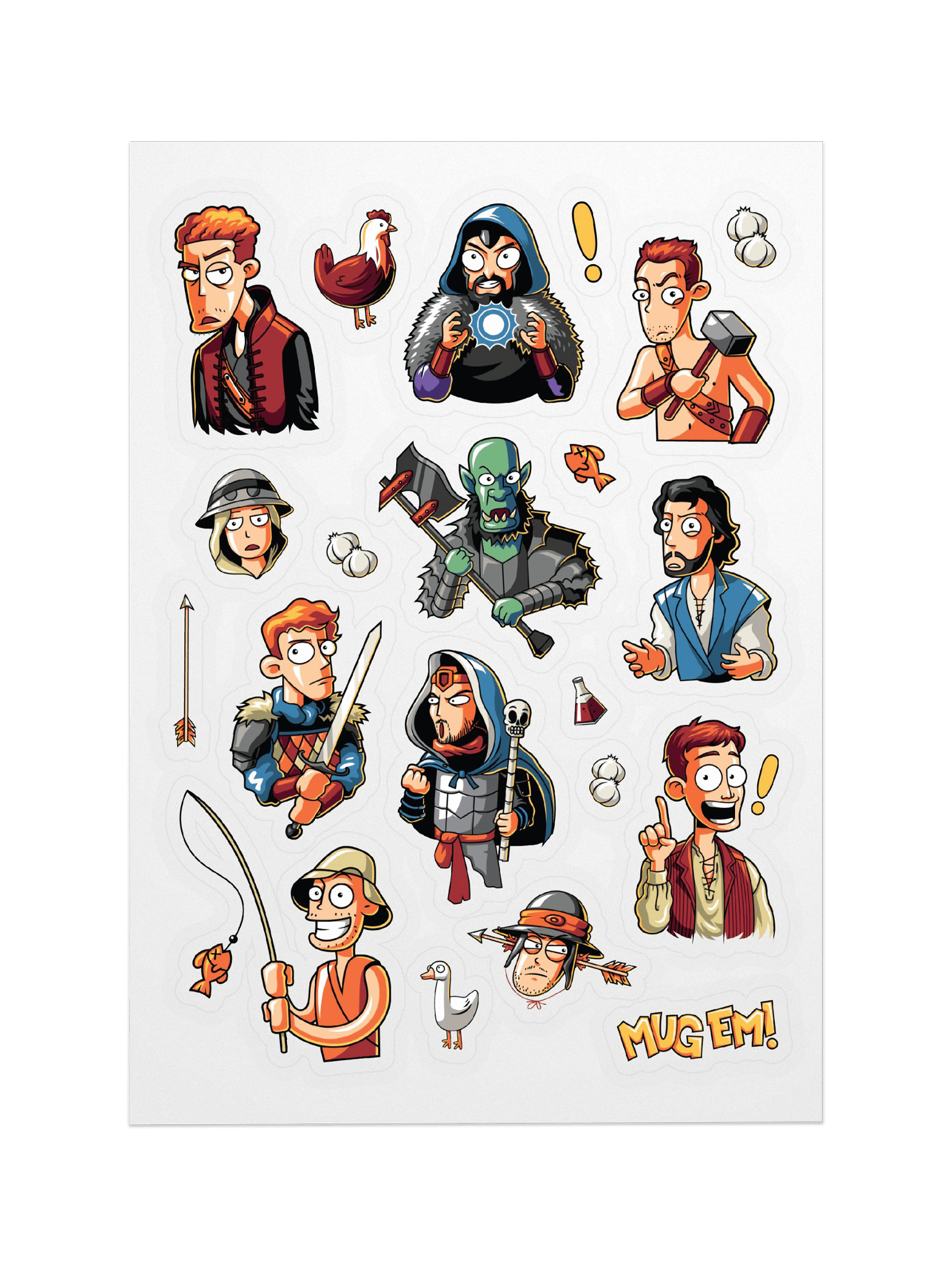Epic NPC Man Sticker Sheet product image (1)