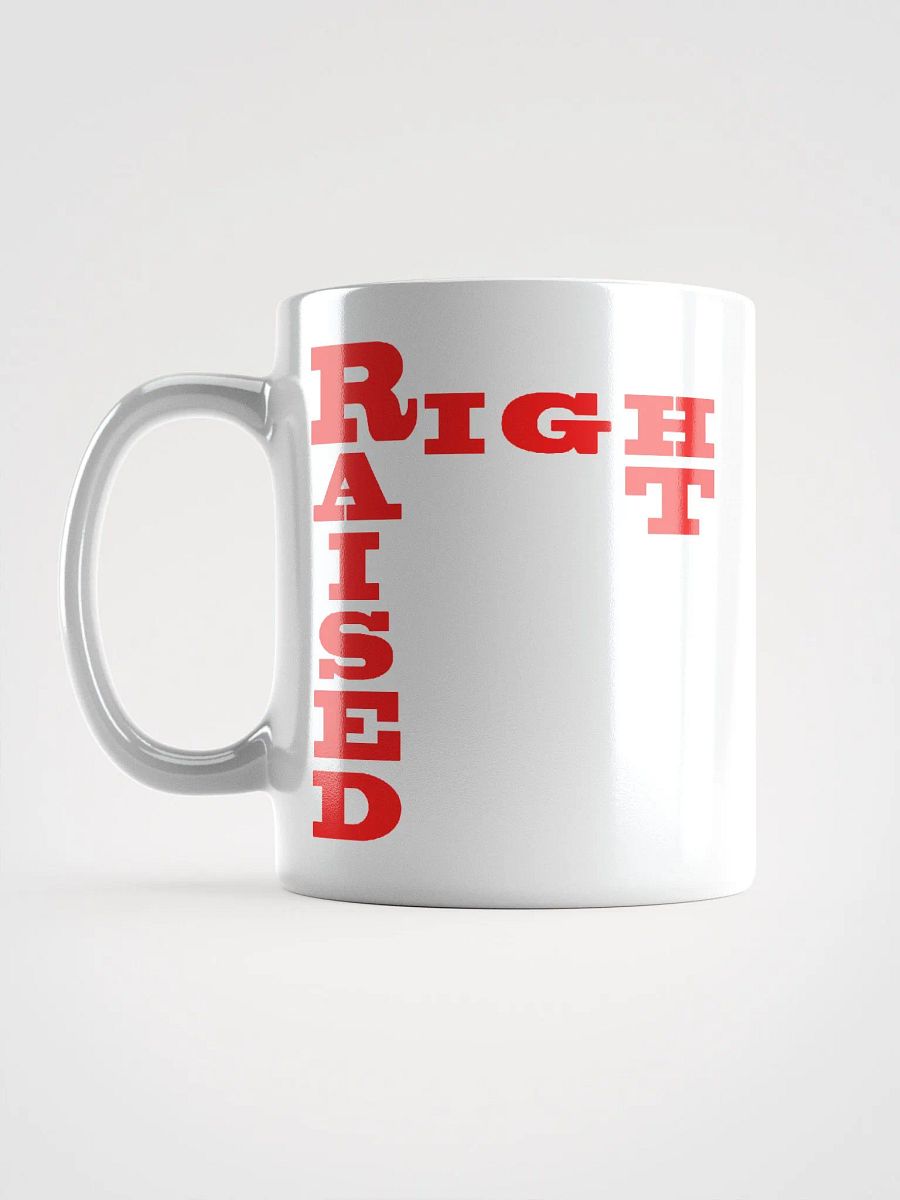 Raised Right White Mug product image (12)