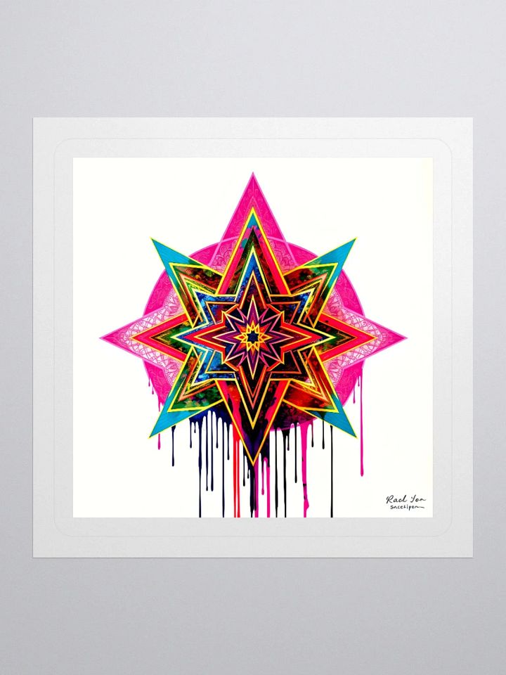 Cosmic Starburst Kiss Cut Stickers product image (2)
