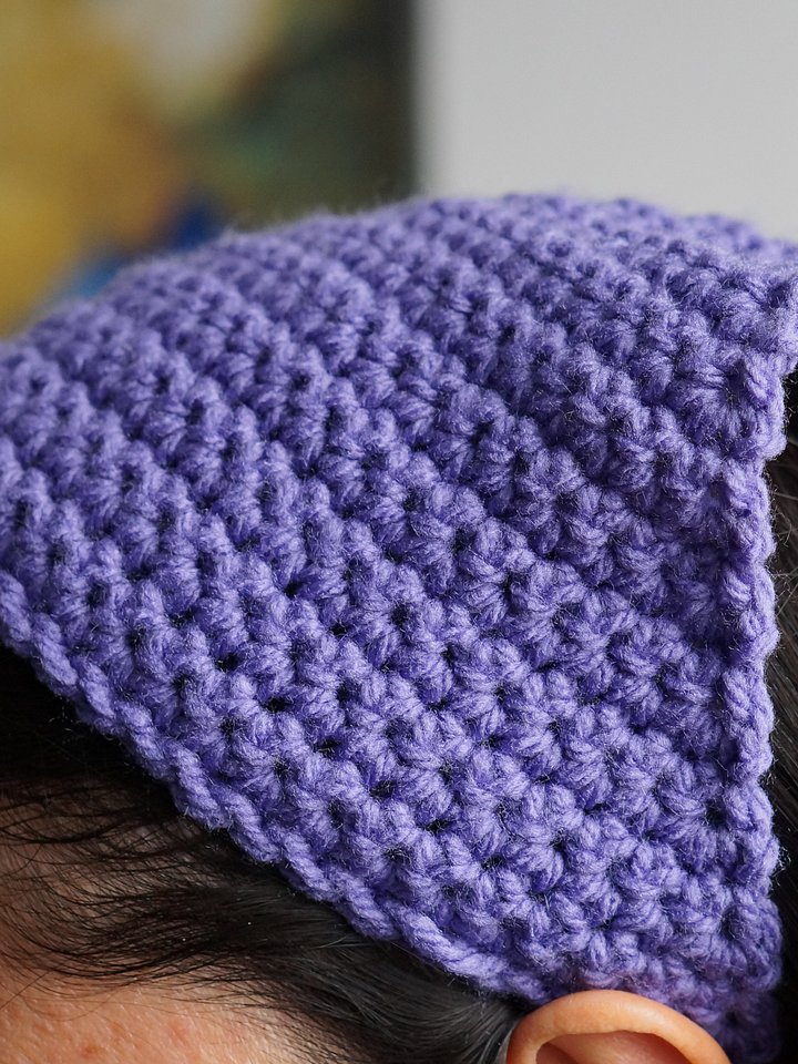 Single crochet bandana pdf pattern product image (2)