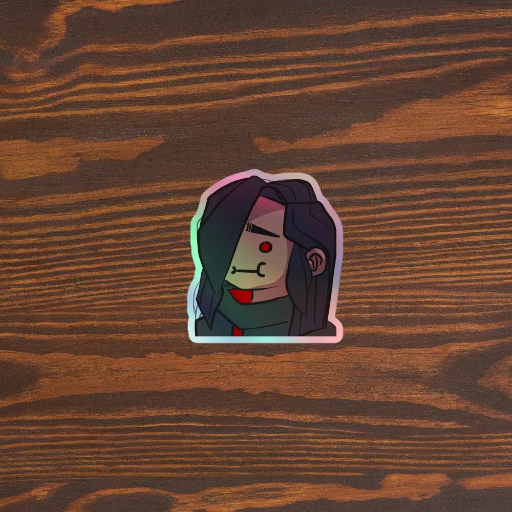 Derp Face Holographic Sticker Set product image (3)