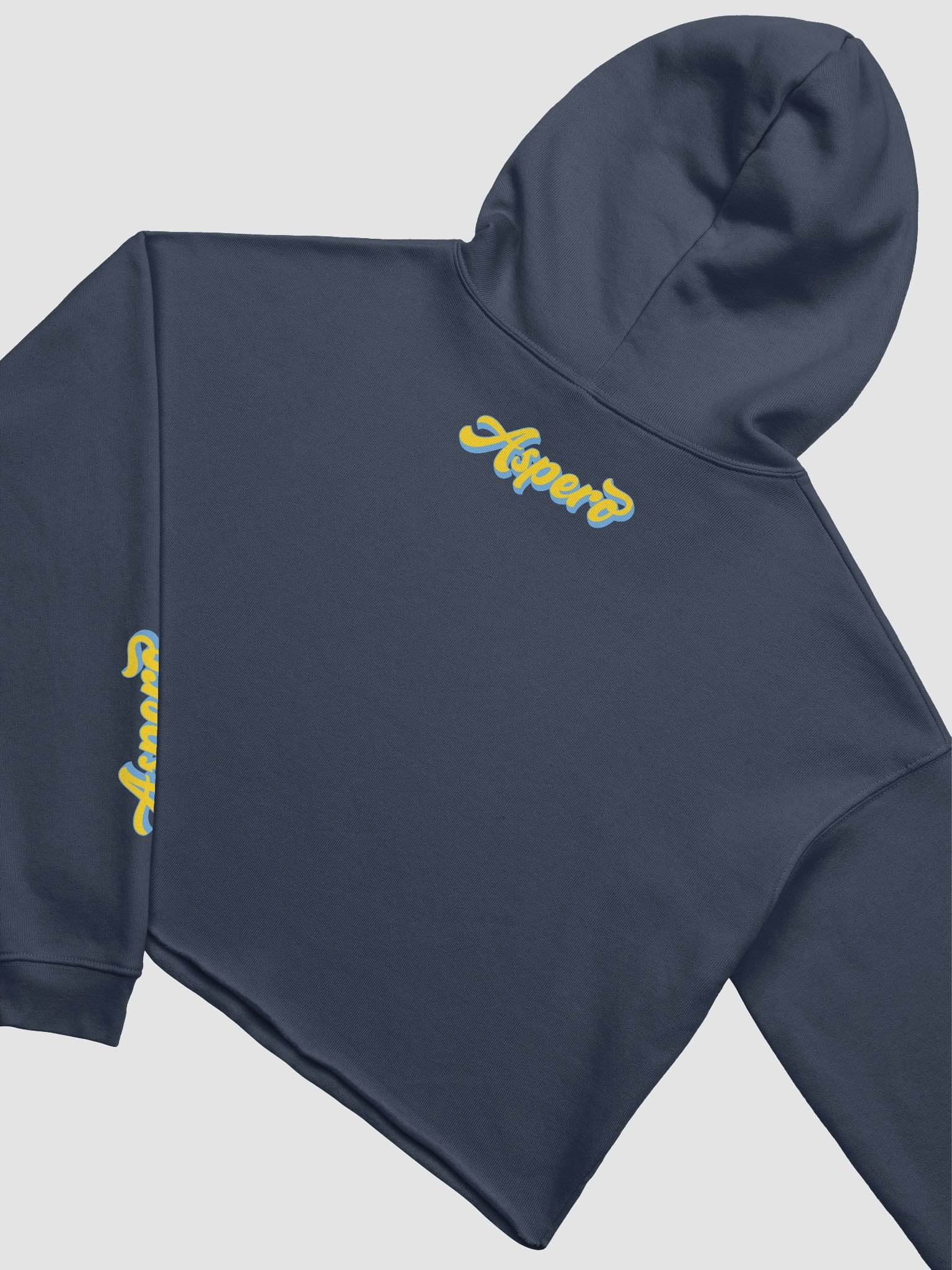 Aspero Cursive Crop Hoodie product image (20)