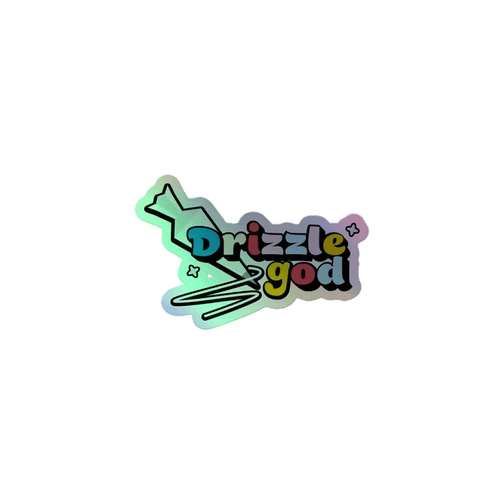Drizzle god Holo Sticker product image (1)