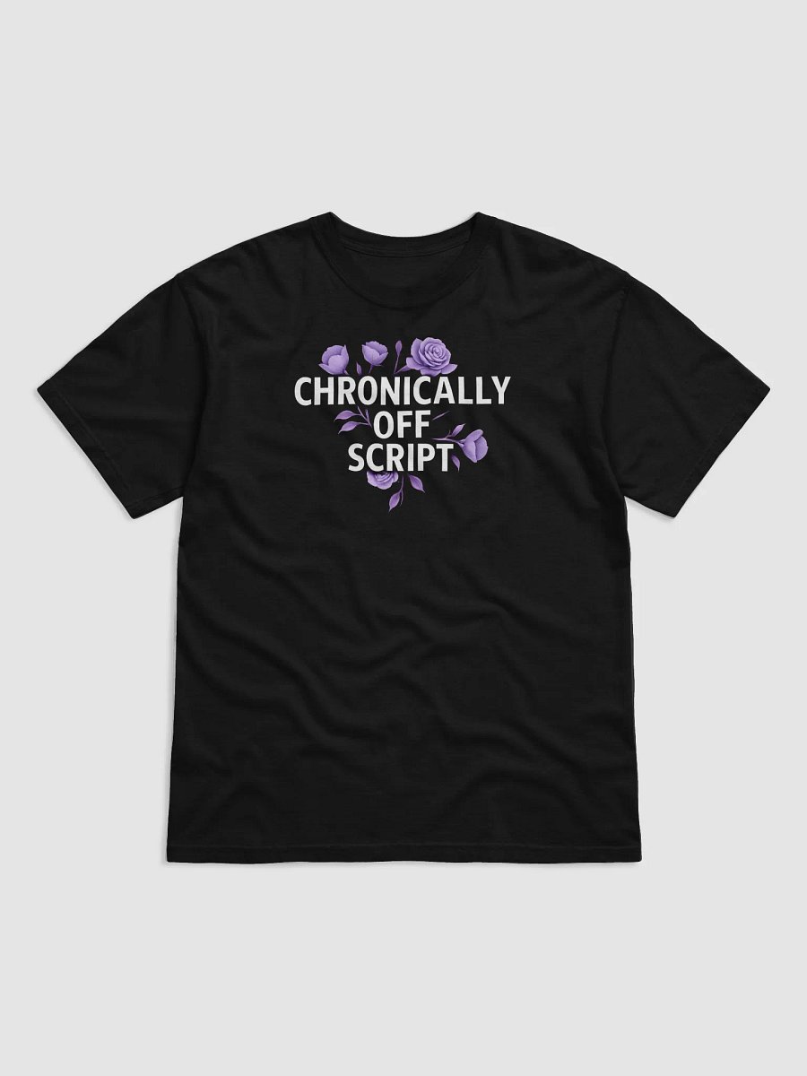 Chronically Off Script Floral Script T-Shirt product image (3)