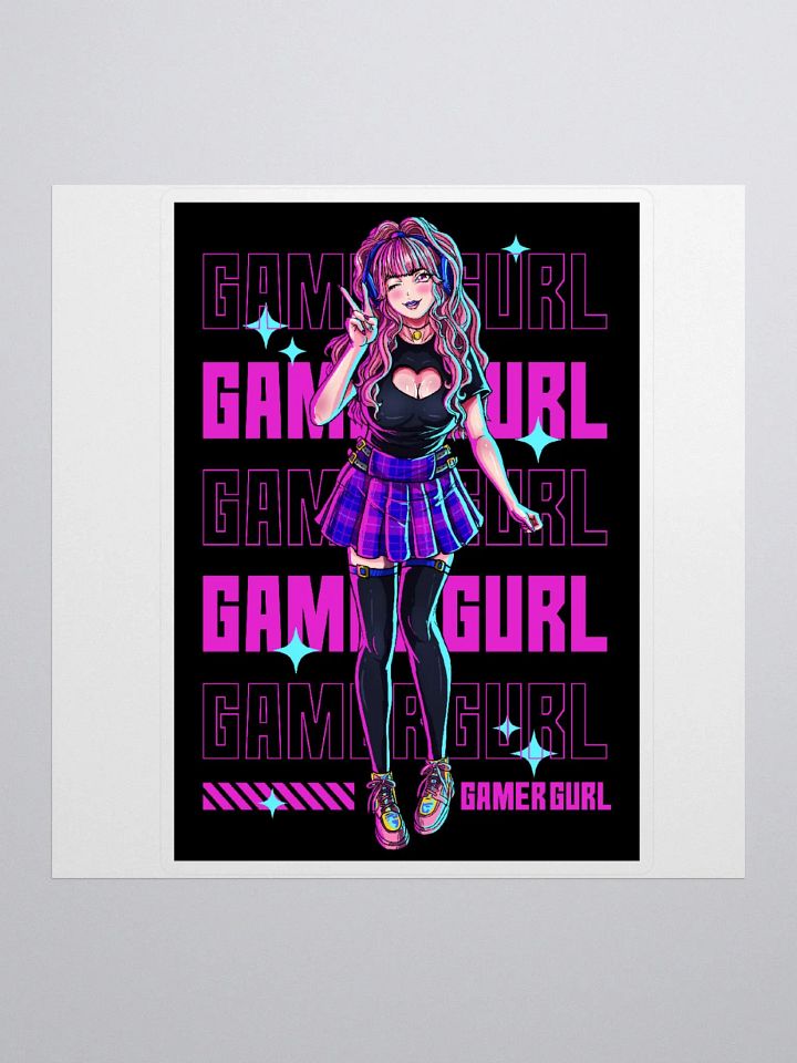 ANIME GAMER GURL STICKER! product image (2)