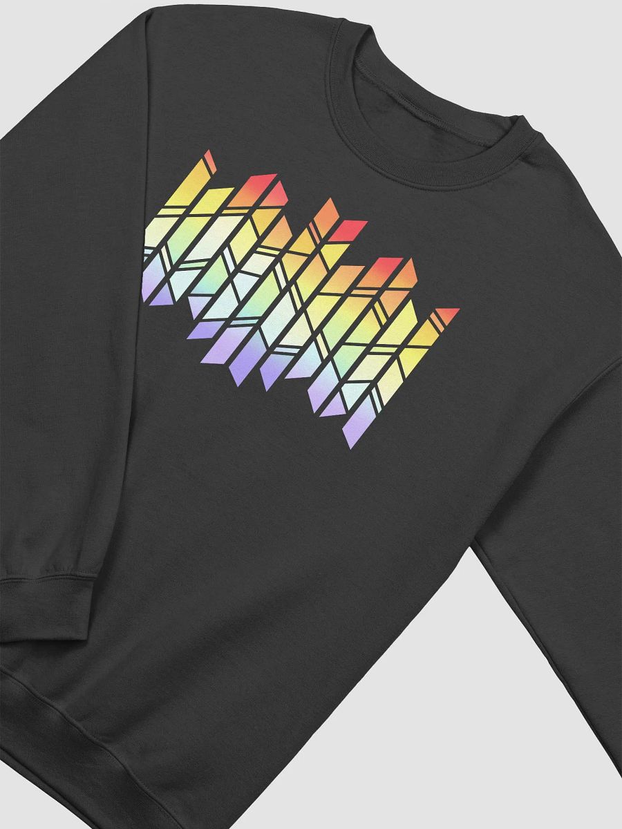 PRISMAGIC STAINED GLASS RAINBOW SWEATSHIRT (BLACK) product image (2)