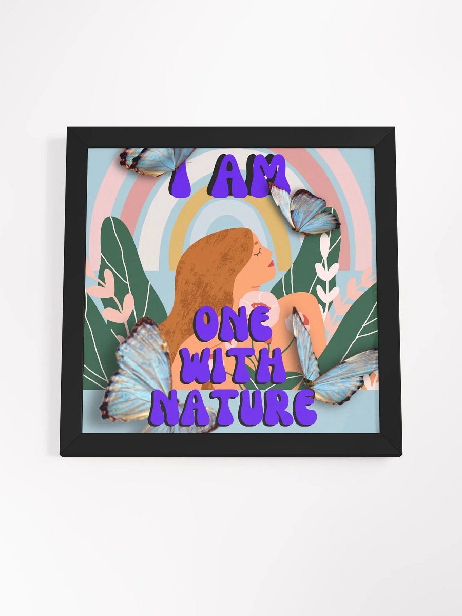 I am one with nature - Affirmation Poster product image (4)