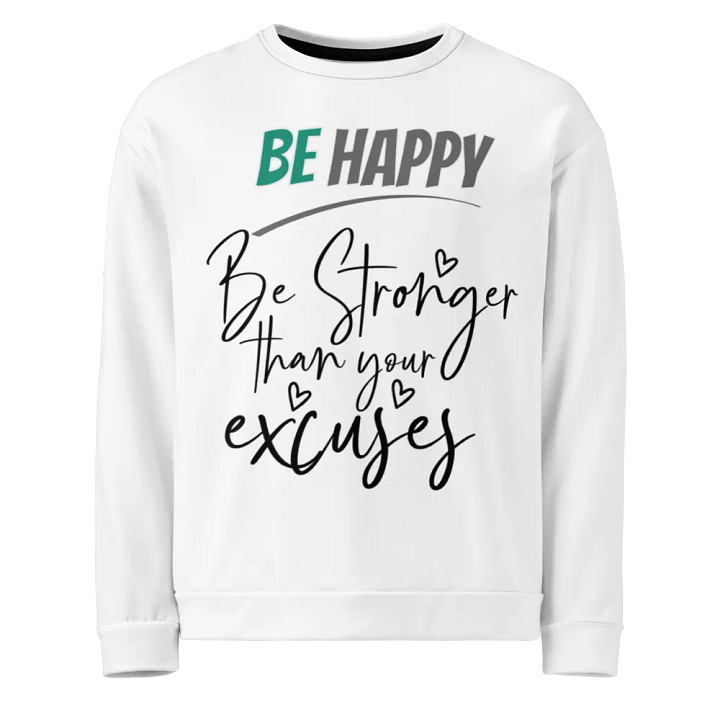 BE HAPPY All-Over Print Sweatshirt product image (1)
