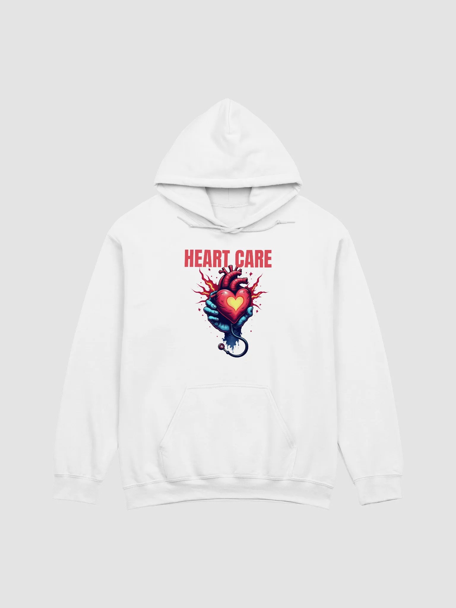 Glowing Heart Care Hoodie product image (7)