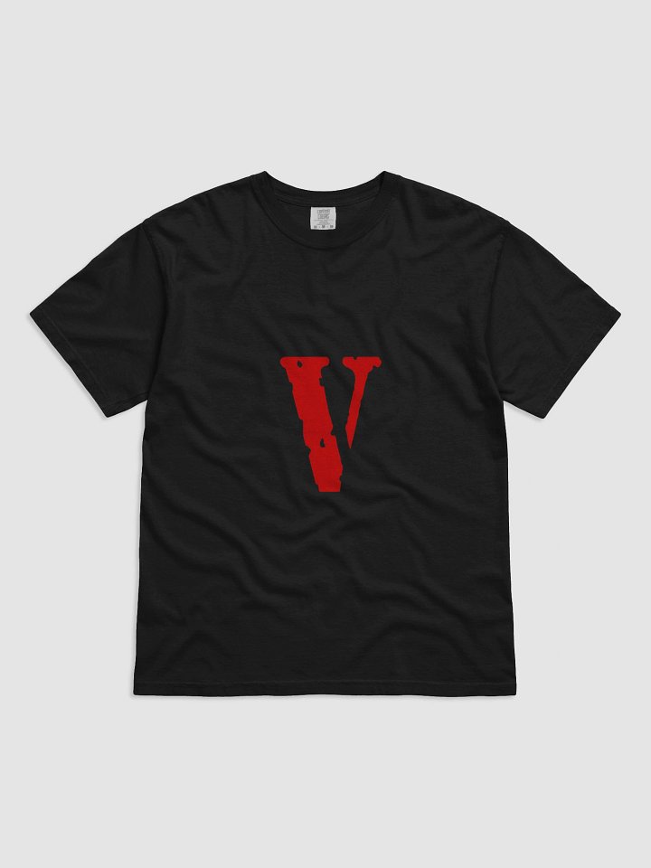 Irregular Edge Red Letter V Comfort T-shirt product image (1)