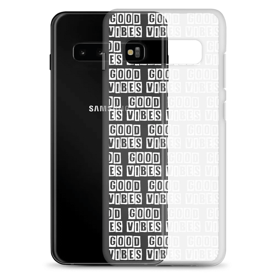 Samsung® Clear Case - Good Vibes White Text product image (20)