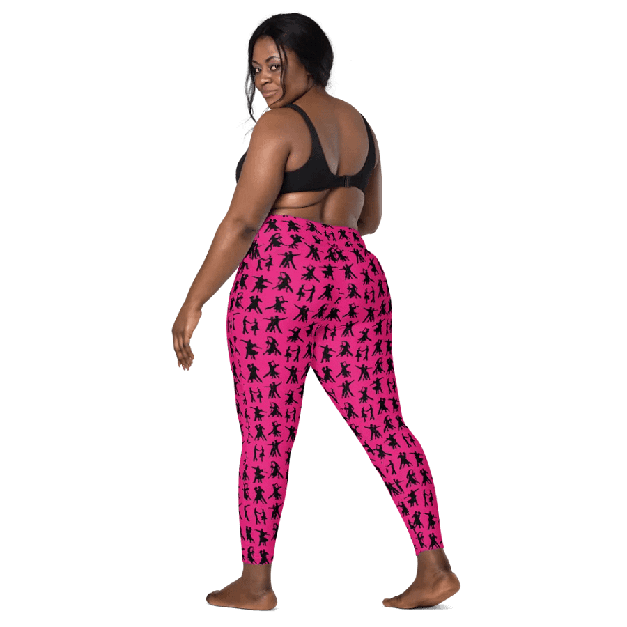 Pink and Black Ballroom Dance Leggings product image (2)