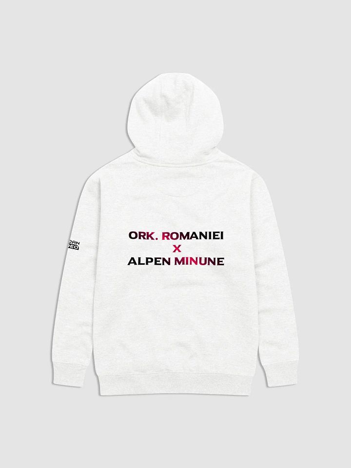 Hanorac Alb Unisex Ork. Romaniei X Alpen Minune V2 Premium Hoodie product image (1)