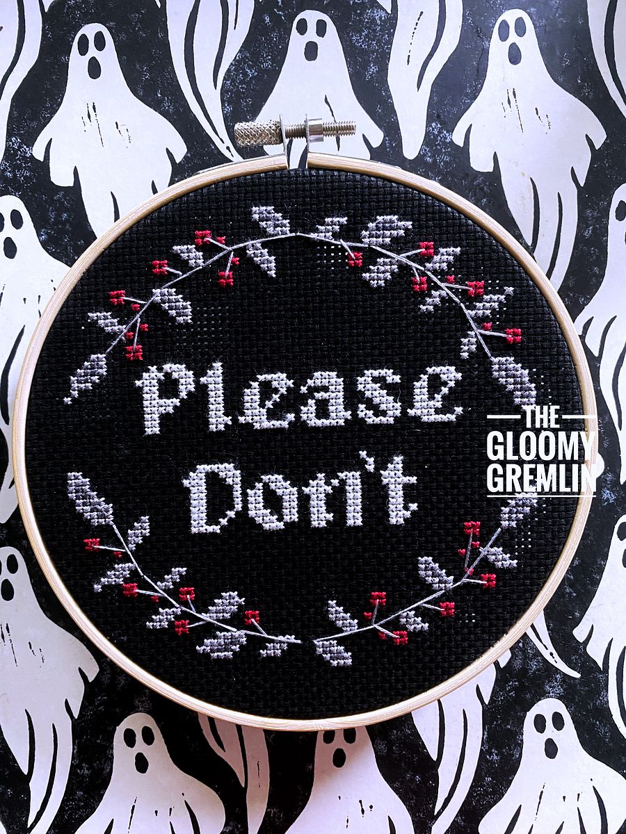 Please Don't - 6" Stitched Piece product image (2)